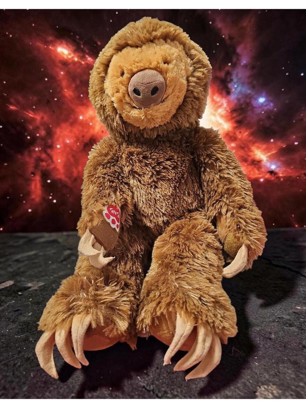 Build‑A‑Bear Sloth Plush 18” Brown Stuffed Animal Soft Toy BAB Vietnam Tags